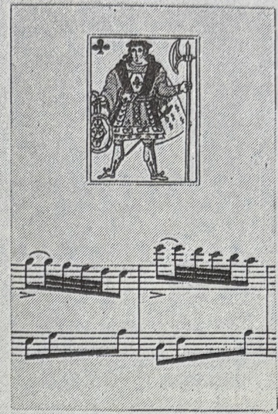 Der Kreuz-Bube aus einem deutschen Skatblatt
