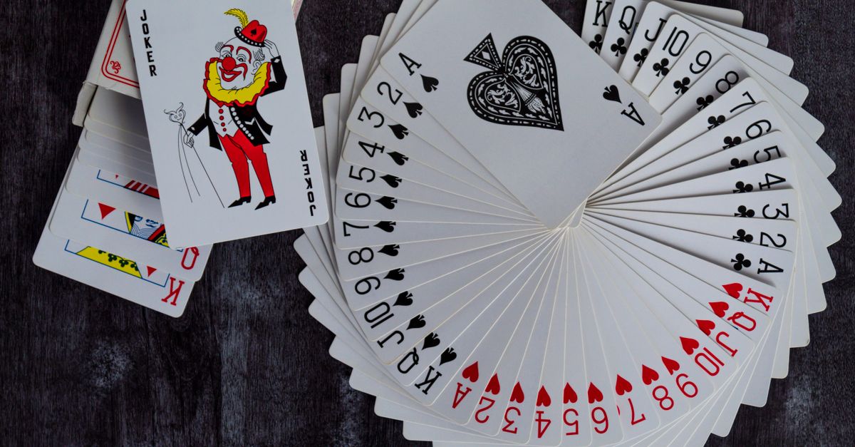 Ein aufgelegtes Kartendeck